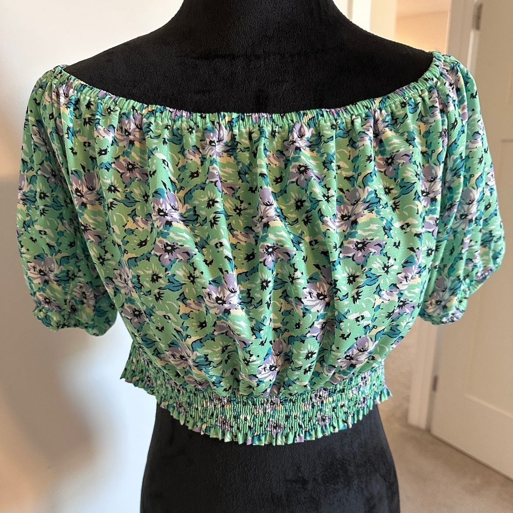 Floral crop top